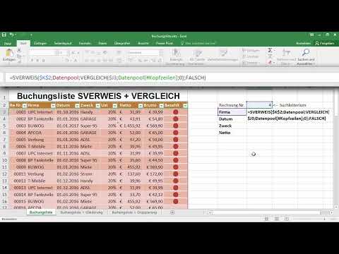 Excel-Grundlagen – Einführung für Anfänger: 31 SVERWEIS mit VERGLEICH, die dynamische Suche