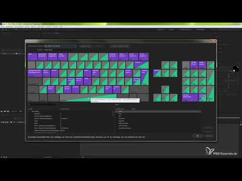 Creative Cloud'da yenilikler: After Effects CC 2018 (Ekim 2017) - Klavye kısayolları için görsel editör.