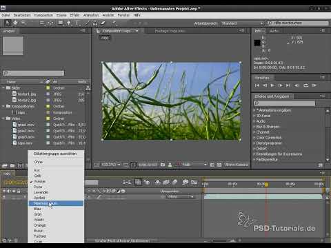 After Effects - Grunderna: Förinställningar och arbetsytor