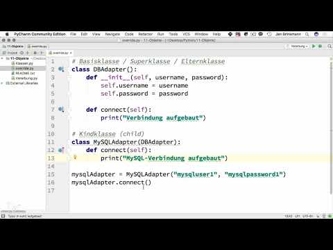 Programmieren mit Python – 11.4 Methoden überschreiben
