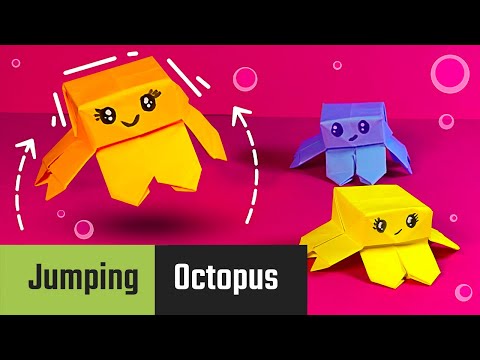 Forhåndsvisningsbillede: Lave en springende origami-blekksprut: Enkel vejledning til børn