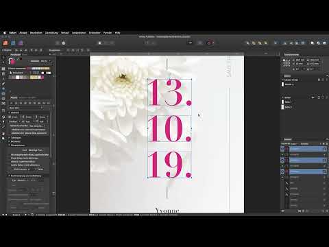 Affinity Publisher Basics Tutorial: 33 | PDF export with spot color for partial finishing