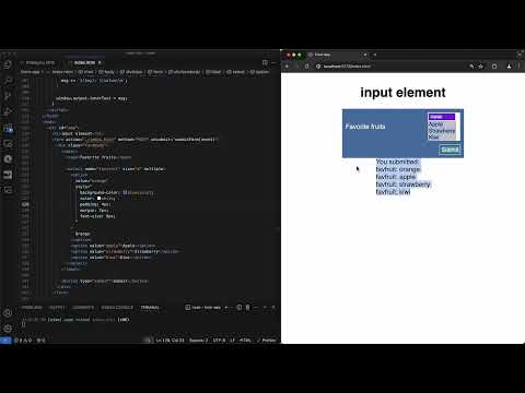 Skapa webbformul&auml;r: 5.12 | Listor med select