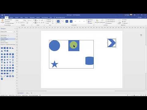 MS Visio kursu: 3.4 | Şekilleri gruplama ve konumlandırma (Hizalama)