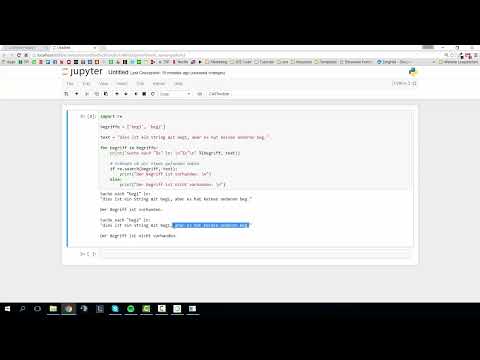Python-Programmierung für Einsteiger – 31 Regular Expressions: re.match & re.search