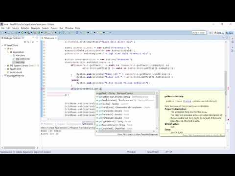 JavaFX GUI:n kehittämiseen - 09 PasswordField