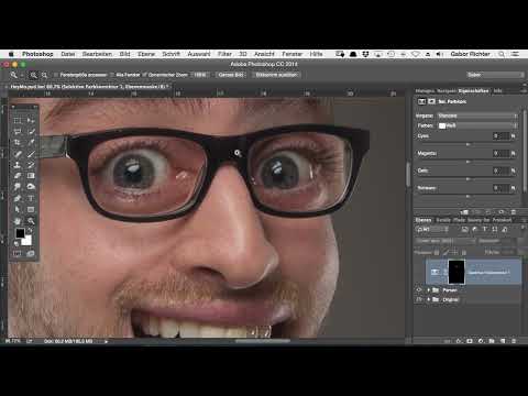 Çizgi roman tarzı Photoshop - 6.2 Gözleri renklendir