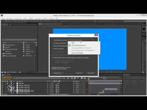 Tipps und Tricks zum Workflow in After Effects: Dateien sammeln