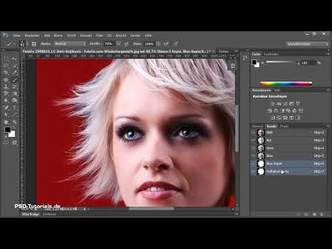 Saçları ayırmak ve renk kenarlarını basit koşullar altında dengelemek