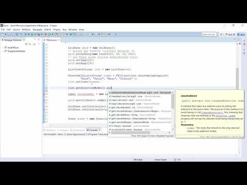 JavaFX für GUI-Entwicklung – 24 ListView
