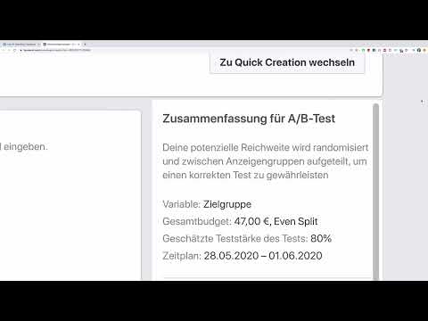 Acquisizione di clienti su internet: 6.2 | Test divisione del pubblico target (Esempio)