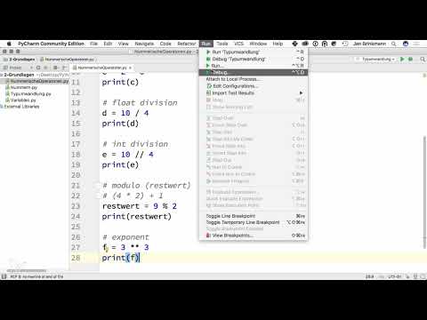 Programmieren mit Python – 2.4 Numerische Operatoren
