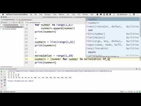 Programmieren mit Python &ndash; 6.1 List Comprehensions
