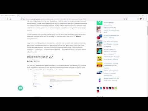 YouTube-marknadsf&ouml;ring: Fyll i Google AdSense-skatteformul&auml;ret.