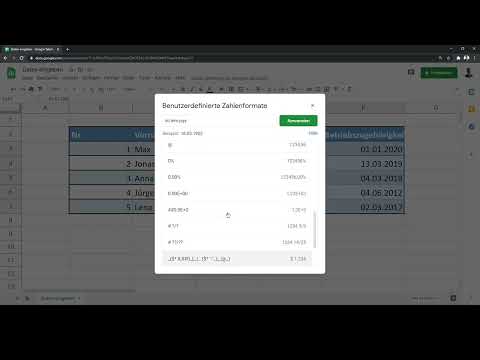 Google Sheets - Ohje: 4.1 Tietojen syöttö