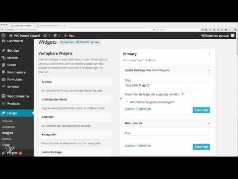 Earn money with the AdSense formula - 6.7 Set up menus & widgets