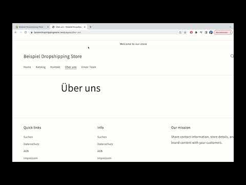 E-handelskurs: 5,27 | Shopify - Ændre navigering, hovedmenu