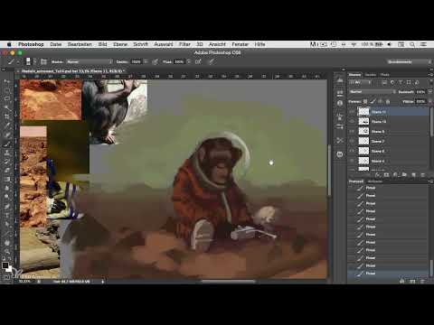 Character Painting in Photoshop - Module 4.6 Details and Mars Surface