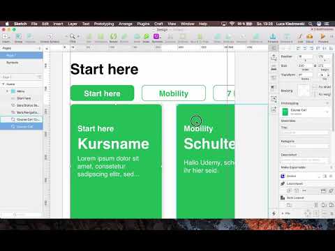 Sketch-Tutorial: 4.2 Gruppen erstellen und Text-Styles