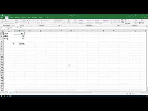 Excel course for controlling and sales: Assortment list, units, currency & Co - 3.8 Using units of measurement
