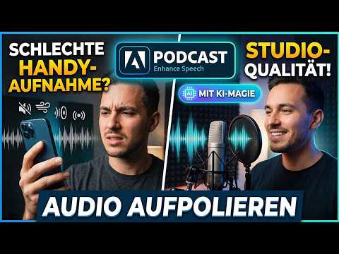 Vorschaubild: Audio aufpolieren mit Adobe Podcast: aus Handyaufnahme wird Studioqualit&auml;t