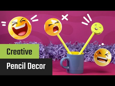 Forhåndsvisningsbillede: Emoji-penneholder lave - Sjov DIY-idé til børn