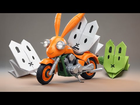 Esikatselukuva: Origami jänis ohje - askel askeleelta