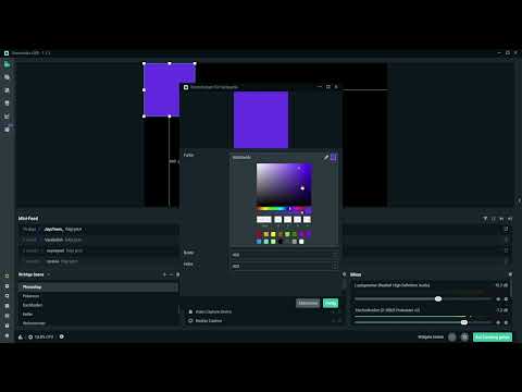 Streamlabs: 9.20 | Farbfläche anlegen