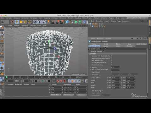 Cinema 4D ile Photoshop karşılaşıyor: I - 1.7. Greebler açıklamak: Eigene Objekte verwenden