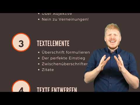 Texte schreiben lernen: 4.1 Textelemente
