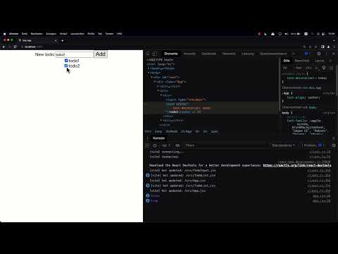 React-Tutorial: 4.3 | To-do als erledigt markieren