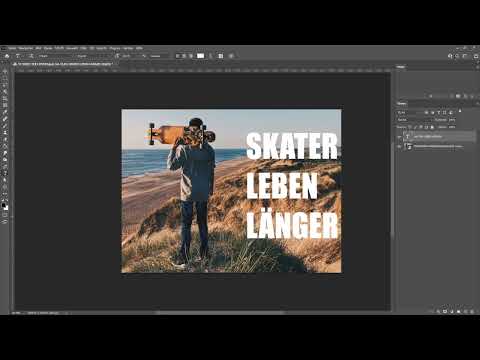 Photoshop teknikleri: 5.19 | Resmin yanına metin eklemek