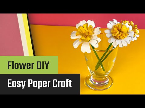 Vorschaubild: Papier-Gänseblümchen basteln: einfache DIY-Blumen für Geschenke