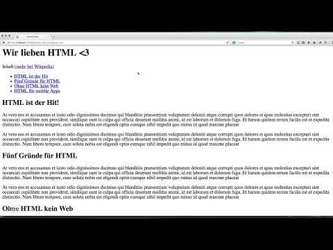 Basics HTML, CSS and JavaScript - 21 Exercise #1: Texts and headings