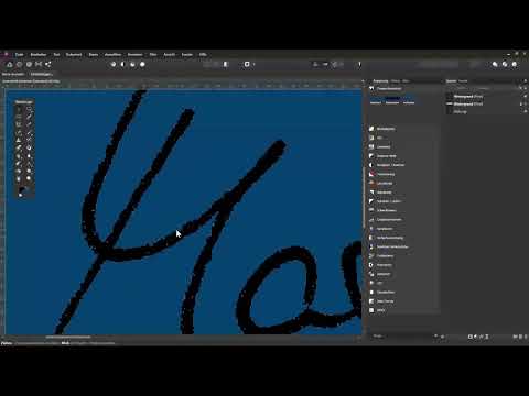 Affinity Photo ile çıkarma yapma: 16 | İmzayı çıkarıp dışa aktarın