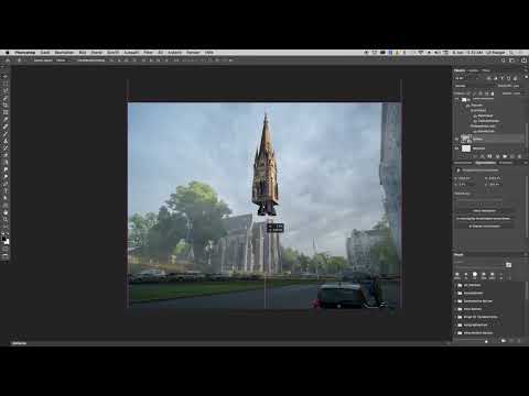 Photoshop-3D-Tutorial „Take-off”: 11 | Skyer