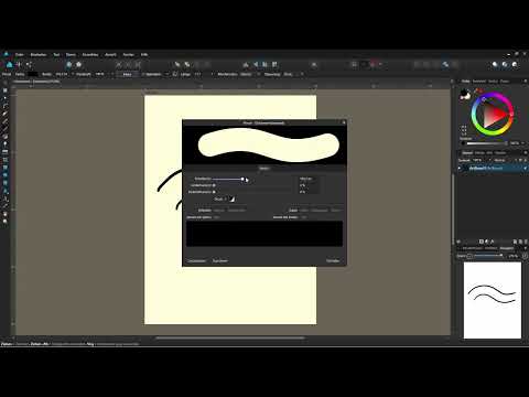 Affinity Designer - Bruke pensel: 11.6 | Vektorpenselen