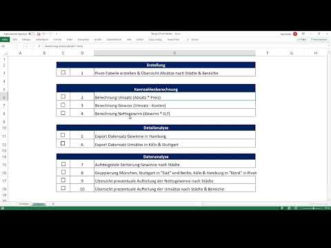 Excel'de Pivot Tabloları: 4.7 | Egzersiz 3