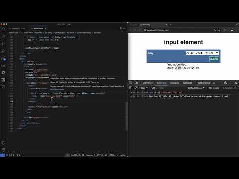 Skapa webbformulär: 5.7 | Datum- och tidsinmatning