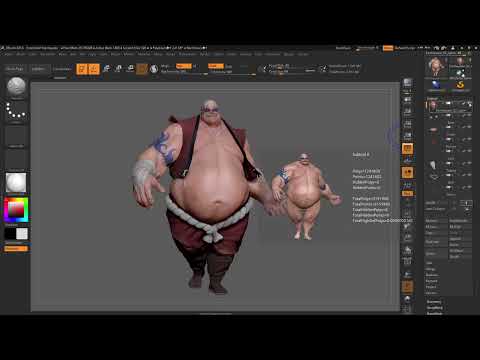 ZBrush 2018 ve 4R8 - Güncellemeler hakkında video eğitim: 6 Subtools menüsü