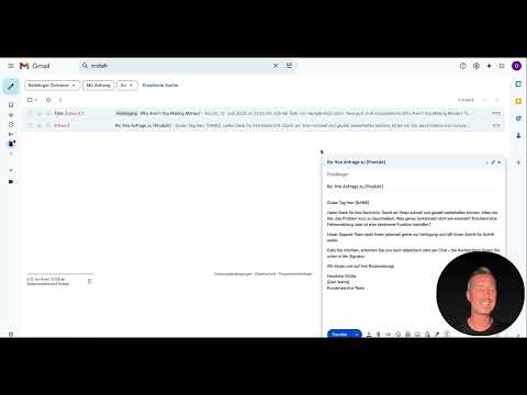 Image d’aperçu : Réponses automatiques par e-mail avec flux de travail IA