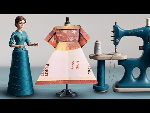 Imagen de vista previa: Vestido para hacer regalos de dinero: instrucciones con fotos y video