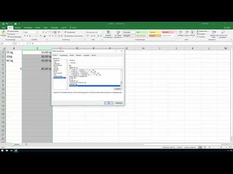 Excel course for controlling and sales: Assortment list, units, currency & Co - 3.9 Square meters and cubic meters