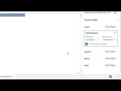 Google Sheets - opas: 8.3 Ensimmäinen pivot-taulukkosi!