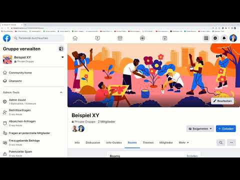 Facebook-markedsføring: Oprette værelser