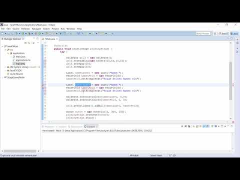 JavaFX für GUI-Entwicklung – 08 TextField