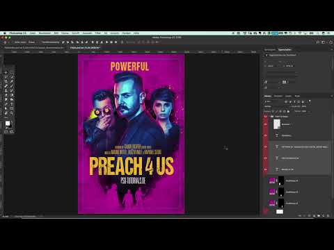 Preacher tarzında bir film afişi oluşturmak - Fotoğraf çekimi ve Photoshop eğitimi: 16 Son rötuş