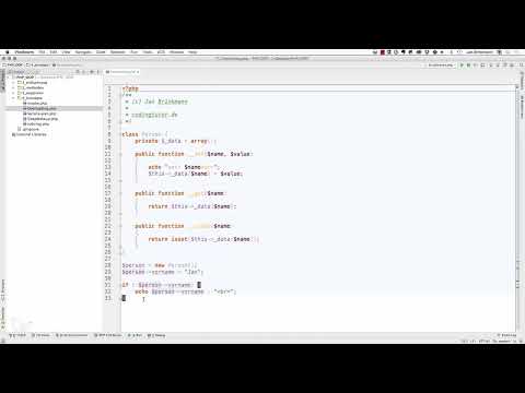 Objektorientierte Web-Programmierung mit PHP – 6.05 Overloading mittels get, set & Co