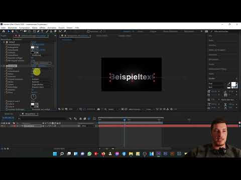 After Effects öğretici: 3.4 | Metni efektlerle donatmak ve maskeyi arka plana uygulamak