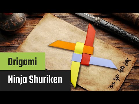 Forhåndsvisningsbillede: Lav en origami shuriken: Enkel vejledning med video, fotos og tekst